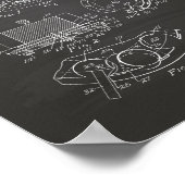 Poker Chip 1962 Chalkboard Poster (Ecke)
