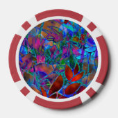 Poker Chip Abstraktes Hartglas (Rückseite)