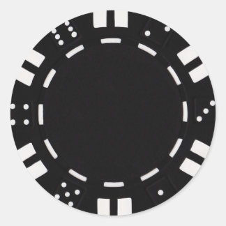 Poker-Chip-Aufkleber Runder Aufkleber