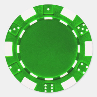 Poker-Chip-Aufkleber Runder Aufkleber