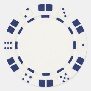 Poker-Chip-Aufkleber Runder Aufkleber