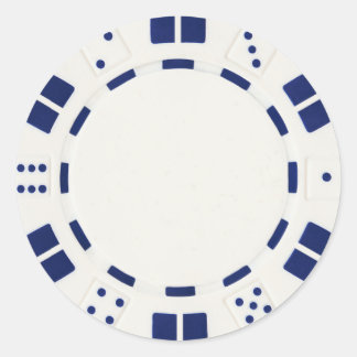 Poker-Chip-Aufkleber Runder Aufkleber