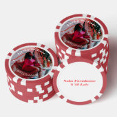 Poker Chip Bachelorette Hen Party Invite Favor (Stapel)