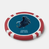 Poker Chip Bald Eagle Heart Forever Custom 2 (Einzeln)