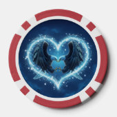 Poker Chip Bald Eagle Heart Forever Custom 2 (Rückseite)