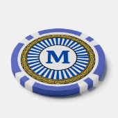 Poker Chip - Blau - Personalisiert - Erste Schritt (Einzeln)