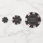 Poker Chip Casino Hochzeit Las Vegas Dekoration Konfetti (Rückseiten)