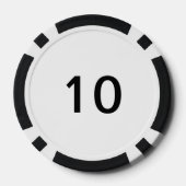 Poker-Chip des Grim-Sensenmanns (Wert "10") Pokerchips (Rückseite)
