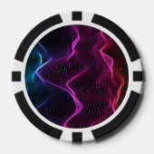 Poker-Chip-Design mit lebendigen Pokerchips (Vorderseite)