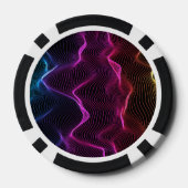 Poker-Chip-Design mit lebendigen Pokerchips (Rückseite)