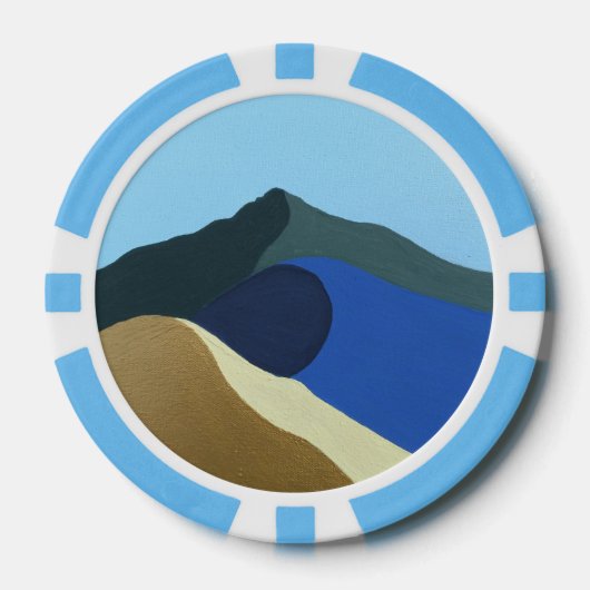 Poker Chip Farben Malerei am Tamalpais (Vorderseite)