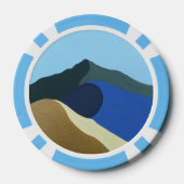 Poker Chip Farben Malerei am Tamalpais (Rückseite)