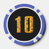 Poker-Chip für Boss 10 Dollar Pokerchips (Rückseite)