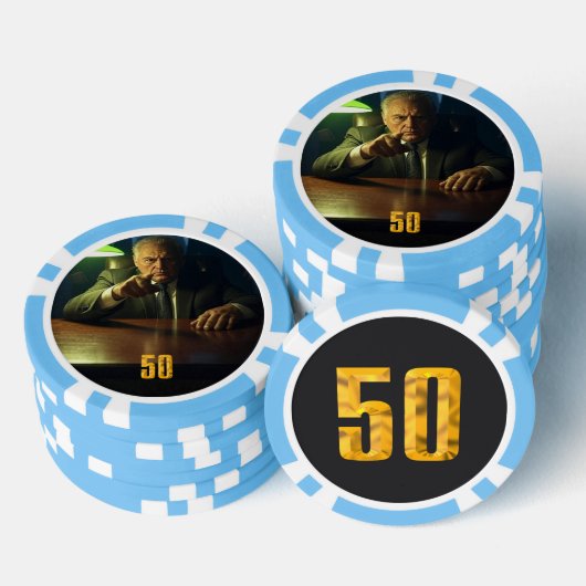 Poker-Chip für Boss 50 Dollar Pokerchips (Stapel)