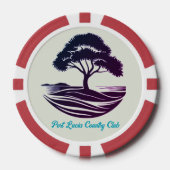 Poker-Chip für Country Club-Logos Pokerchips (Vorderseite)