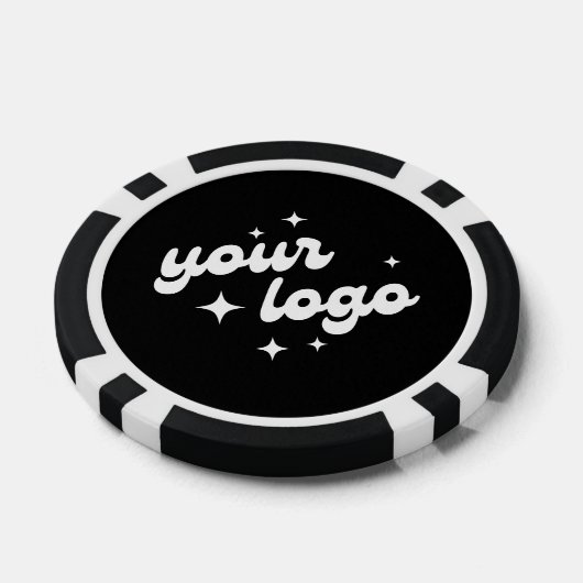 Poker-Chip für kundenspezifische Logos Schwarz und Pokerchips (Einzeln)
