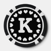 Poker-Chip für mit Monogramm Gastgeschenk Hochzeit Pokerchips (Rückseite)