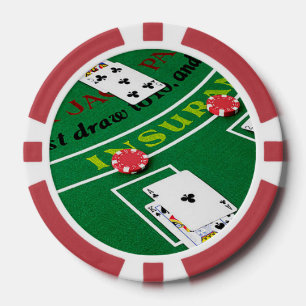 Poker-Chip für Schwarzen Jack Pokerchips