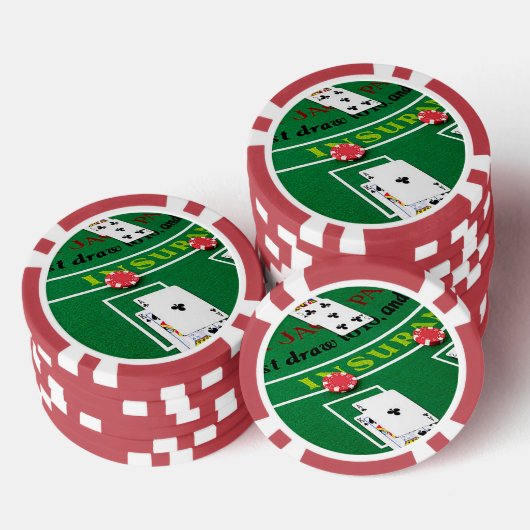Poker-Chip für Schwarzen Jack Pokerchips (Stapel)