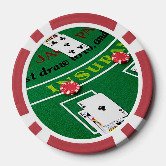 Poker-Chip für Schwarzen Jack Pokerchips (Rückseite)