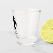 Poker Chip ganz in Gastgeschenk Hochzeit Schwarz Schnapsglas (Rechts)