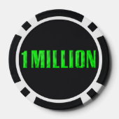 Poker-Chip im Wert von 1 Million Dollar Pokerchips (Rückseite)