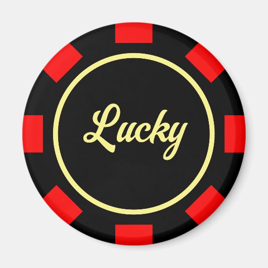 Poker-Chip-Kühlschrankmagnet Magnet (Vorne)