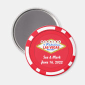 Poker Chip Magnet Verheiratet in Las Vegas 2022 (Vorderseite/Rückseite)