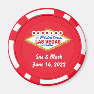 Poker Chip Magnet Verheiratet in Las Vegas 2022