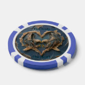 Poker Chip Paper Cut Eagle Two Souls One Heart (Einzeln)