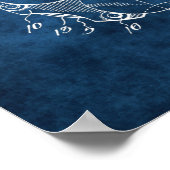 Poker Chip Patent Design Wanddekoration Art Nr. 4 Poster (Ecke)