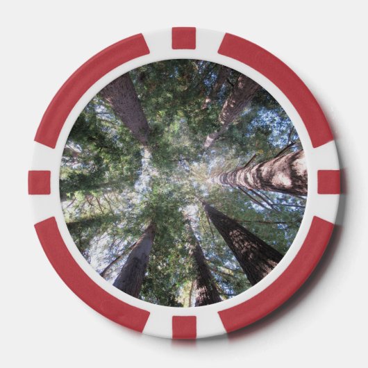 Poker-Chip Redwood baut das View-Design auf Pokerchips (Vorderseite)