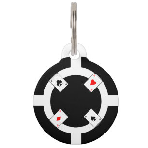 Poker-Chip - Schwarzes Tiermarke