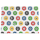 Poker Chip Spielkasino Muster Party Geschenktasche Große Geschenktüte (Vorderseite)
