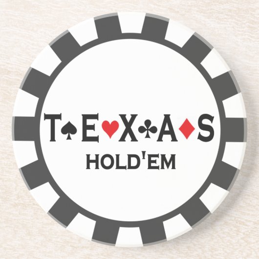 Poker-Chip-Untersetzer Texas Holdem Untersetzer (Vorne)
