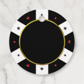 Poker Chip Wedding Geschenkanhänger (Rückseite)