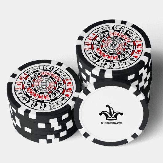 Poker chip with unique design. (Stapel)
