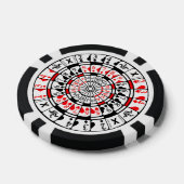 Poker chip with unique design. (Einzeln)