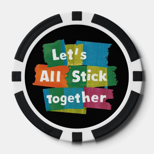 Poker-Chip zusammenkleben Pokerchips (Vorderseite)