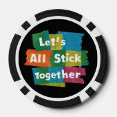 Poker-Chip zusammenkleben Pokerchips (Rückseite)