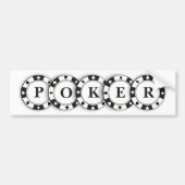Poker-Chips Autoaufkleber (Vorne)