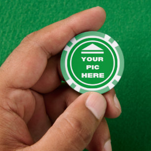 Poker-Chips - Bild hinzufügen - Grün Pokerchips