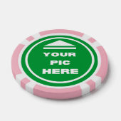 Poker-Chips - Bild hinzufügen - Rosa Pokerchips (Einzeln)