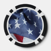 Poker-Chips der amerikanischen Flagge Pokerchips (Rückseite)