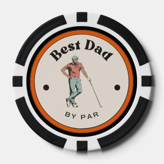 Poker Chips - Der beste Vater von Par (Vorderseite)