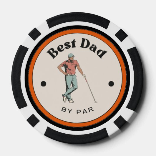 Poker Chips - Der beste Vater von Par (Rückseite)