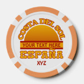 Poker-Chips der Costa Del Sol Pokerchips (Rückseite)
