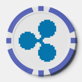 Poker-Chips der Kräuselungs-XRP 8-Bitdes logo-| Pokerchips