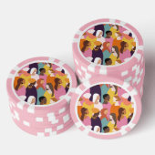 Poker-Chips der Mutter Pokerchips (Stapel)