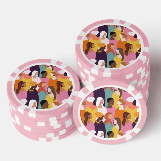 Poker-Chips der Mutter Pokerchips (Stapel)